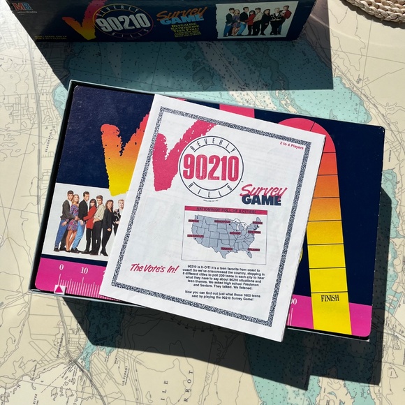Vintage 1991 Beverly Hills 90210 Survey Game Canadian Version - Picture 2 of 6